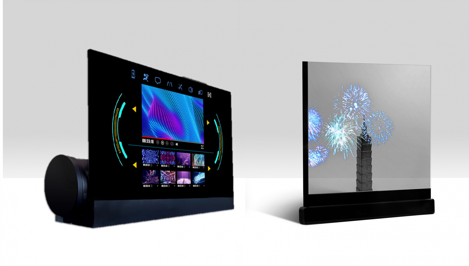 可卷式、折迭性、高透明